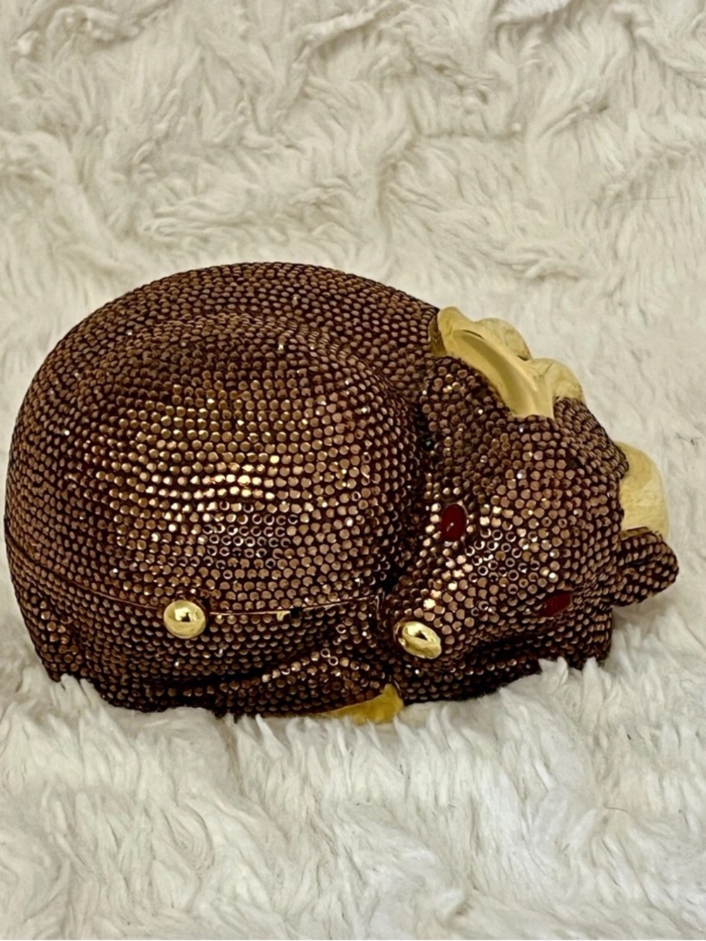 Vtg Judith Leiber Deer Fawn Clutch Bag